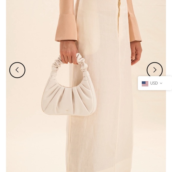 JW PEI Women's Gabbi Ruched Hobo Handbag - Ivory - Picture 3 of 3